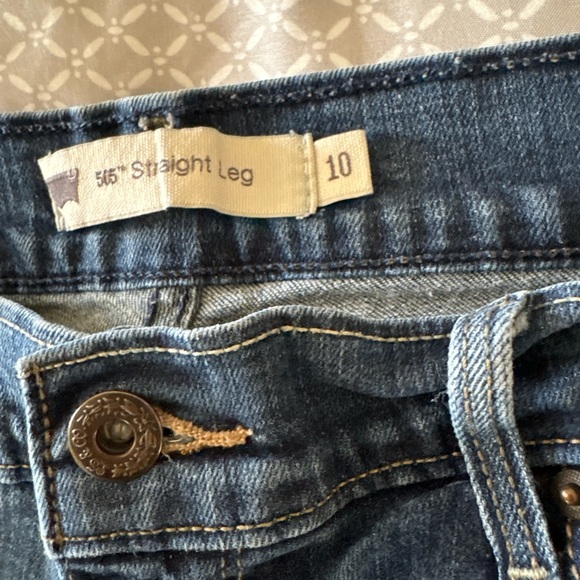Levi’s 505 Straight Leg Jeans Size 10 - Picture 5 of 10